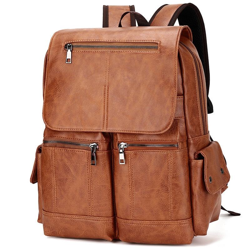 Mochila de Couro Masculina - Travel Bag