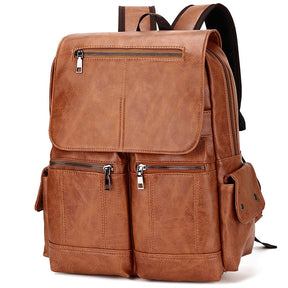 Mochila de Couro Masculina - Travel Bag