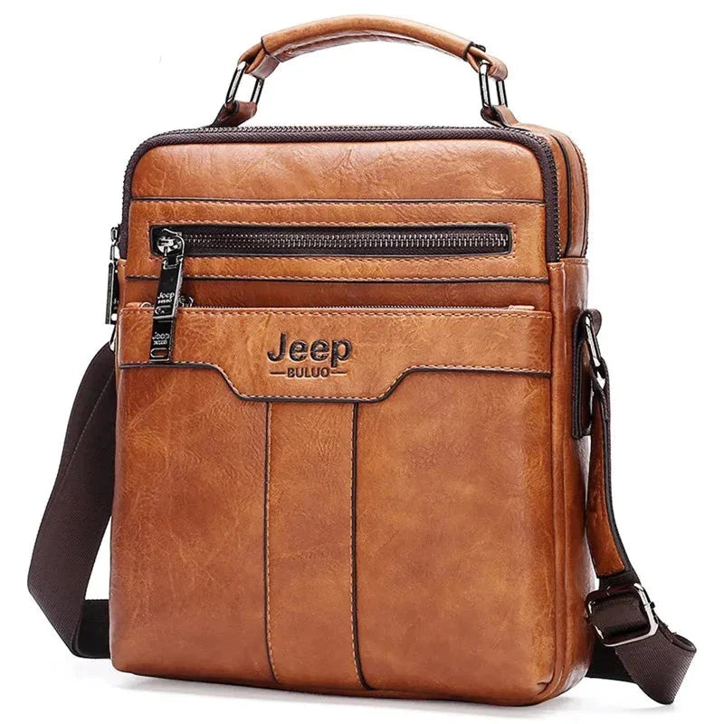 Bolsa Masculina De Couro - Jeep Max