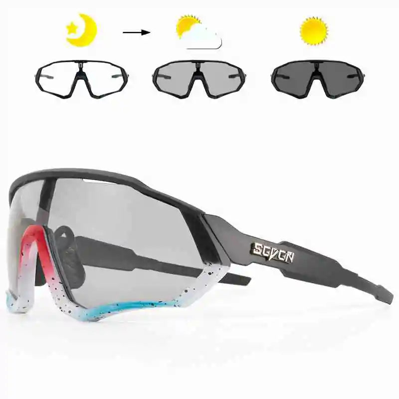 Óculos de Ciclismo Fotocromático Cycle - Proteção UV400 - Loja ZuneÓculos de Ciclismo Fotocromático Cycle - Proteção UV400 - Loja Zune