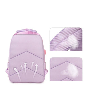 Kit Mochila Escolar Feminina Refletiva Acompanha Lancheira e Estojo