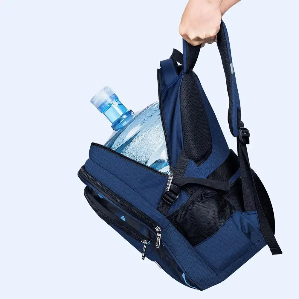 Mochila Escolar Masculina Para Adolescente Com Compartimentos De Alta Capacidade