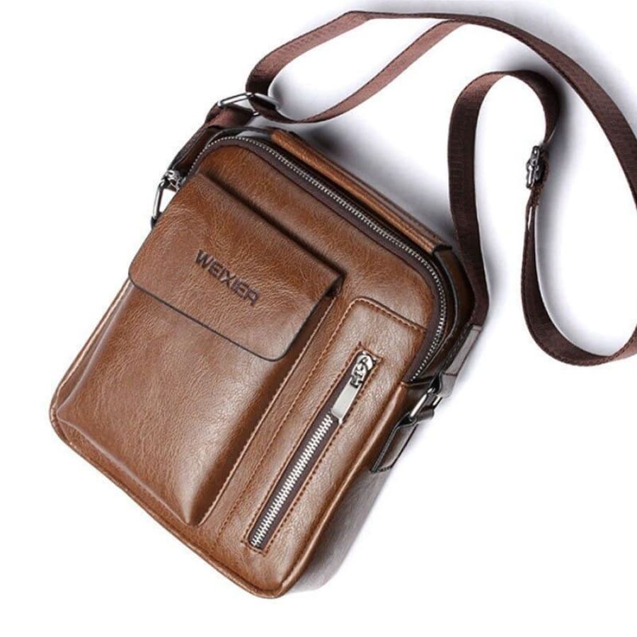 Bolsa Transversal de Couro Masculina - CrossLeather